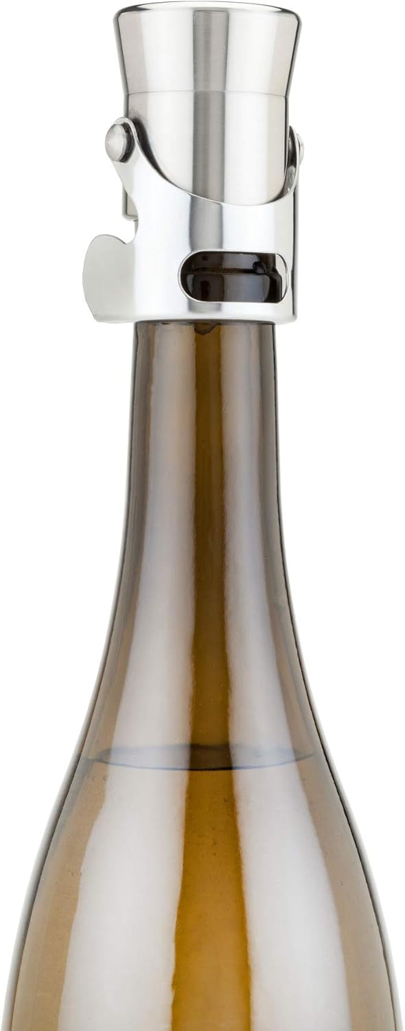 40% Off Discount Viski Stainless Steel Heavyweight Champagne Stoppers, Metallic 1.75x2.5x1.75 Featured Product Viski Stainless Steel Heavyweight Champagne Stoppers, Metallic 1.75x2.5x1.75