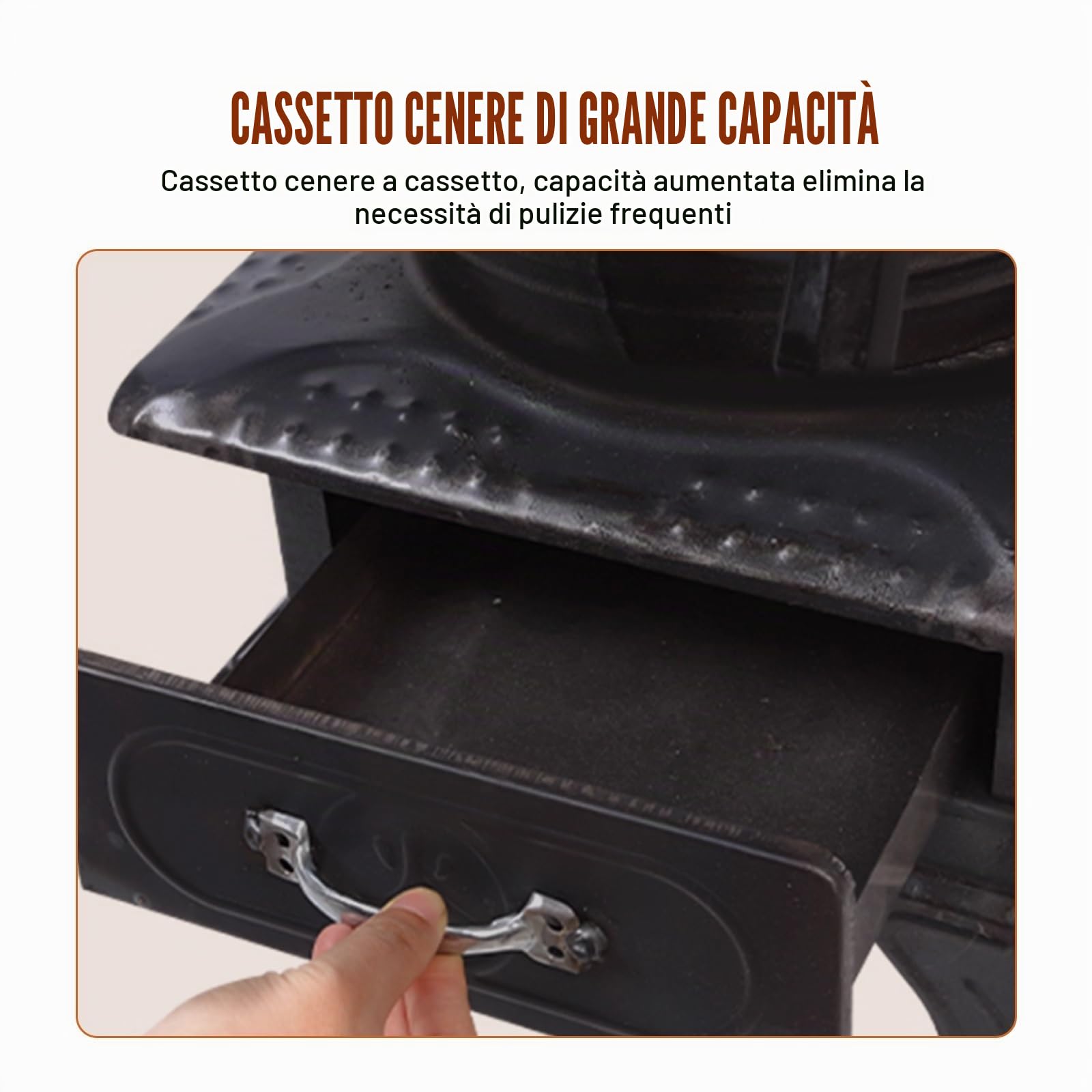 Stufa A Legna Economica, Stufa A Pellet Idro Con Uscita Fumi Densa, Ganci, Pinze, Pale For Barbecue, Picnic, Riscaldamento E Cucina