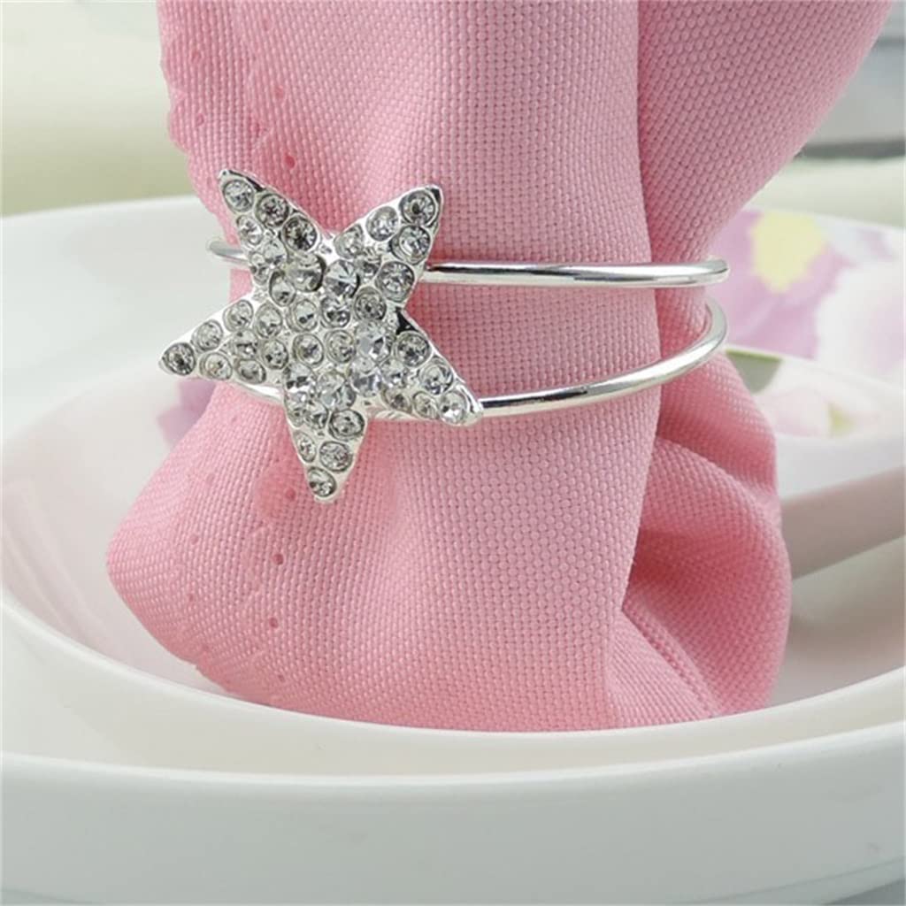 100 Stück Hochzeit Tischaccessoires Party Servietten Schnalle Festdekoration Zubehör Mahlzeit Dekoration Serviettenringe (Einheitsgröße)