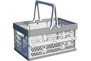 Folding Storage Crate - Plastic Storage Bin