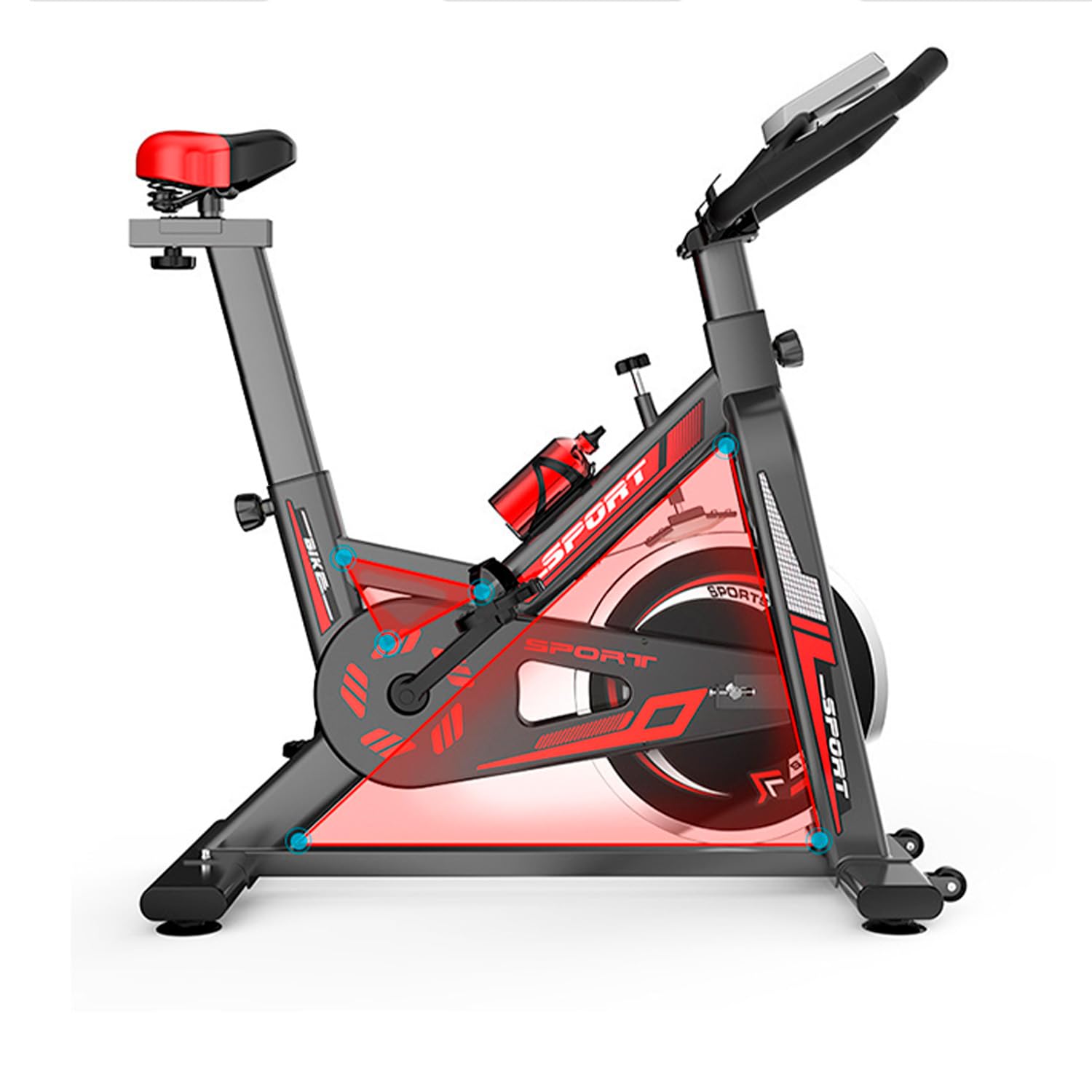 RICONDIZIONATO - Cyclette Tributo 3.0 | bici da interno | bici indoor silenziose con resistenza regolabile per casa