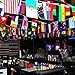 G2PLUS International Flag,164 Feet 8.2'' x 5.5'' World Flags, 200 Countries Olympic Flags Pennant Banner for Bar, Party Decorations, Sports Clubs, Grand Opening, Festival Events Celebration