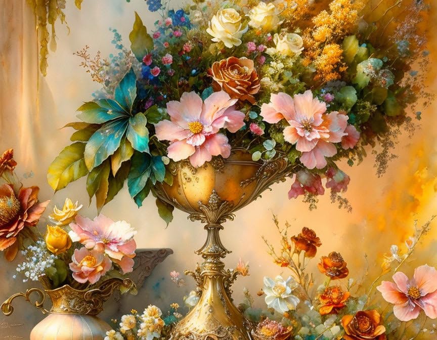 Fleur fantaisie SERENDIPITP affiches sur toile grand format pour creer un cocon relaxant chez soi