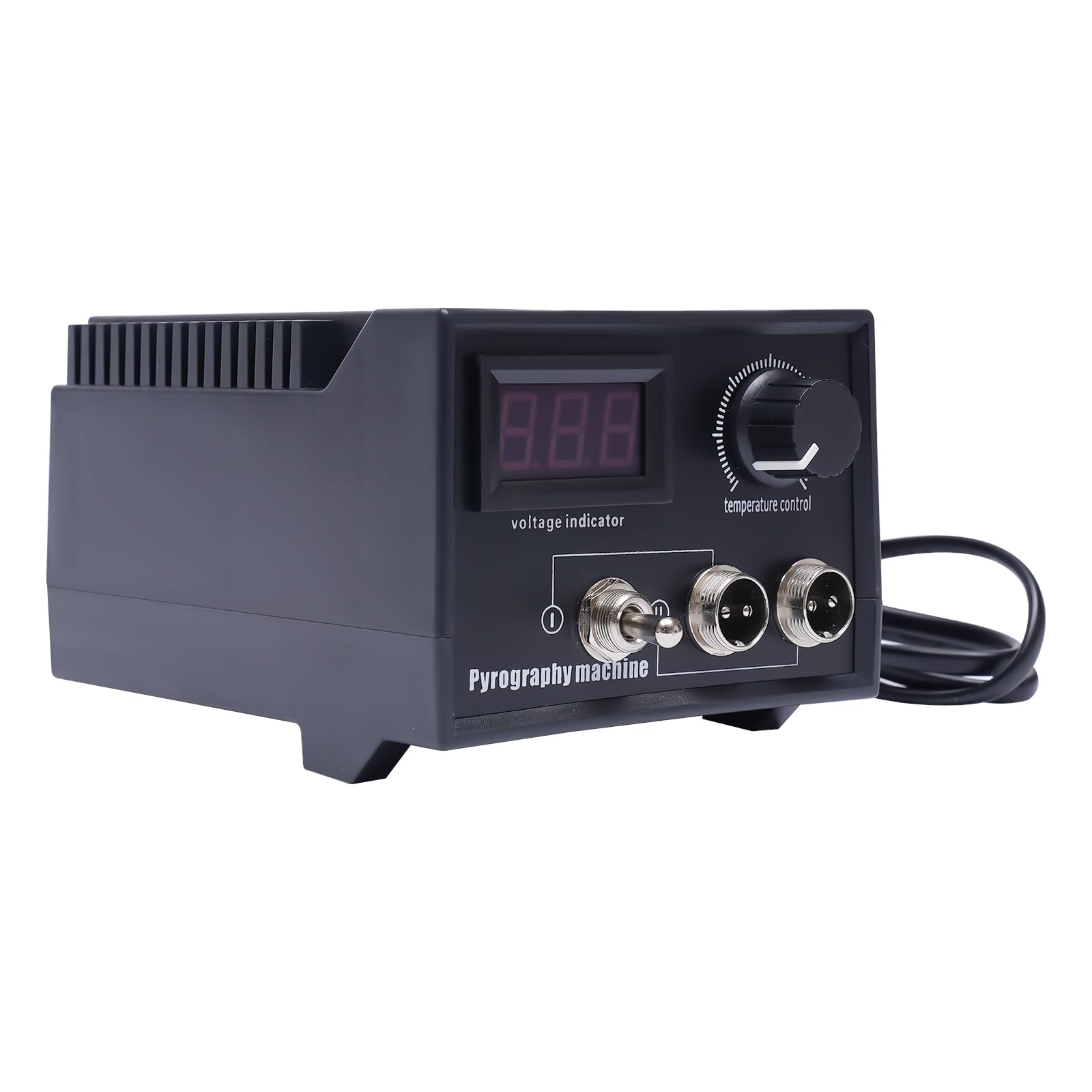 Maquinaria para quemar madera, compacta, 60 W, con 21 puntas intercambiables y pantalla digital, fuerte herramienta de pirografía para manualidades creativas
