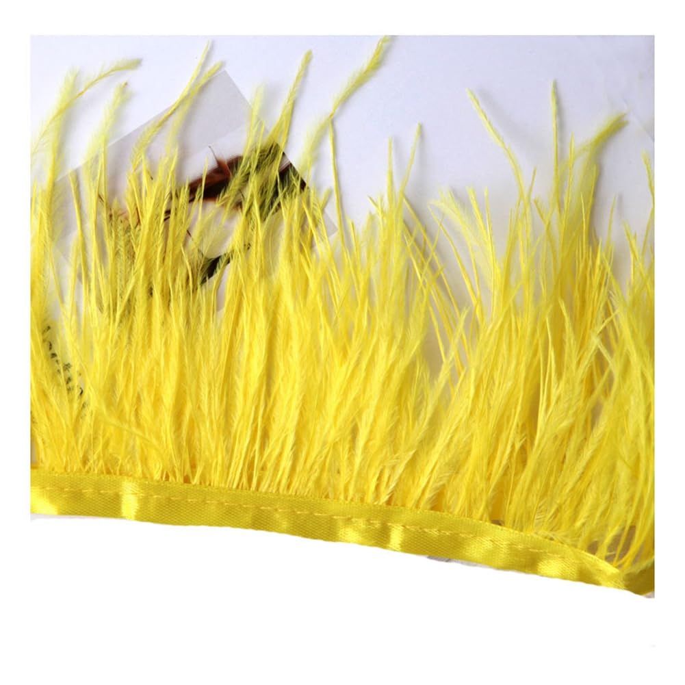 Bordo Frangia Piuma Bianca 2M - Decorazione Per Feste E Artigianato - Foto 8