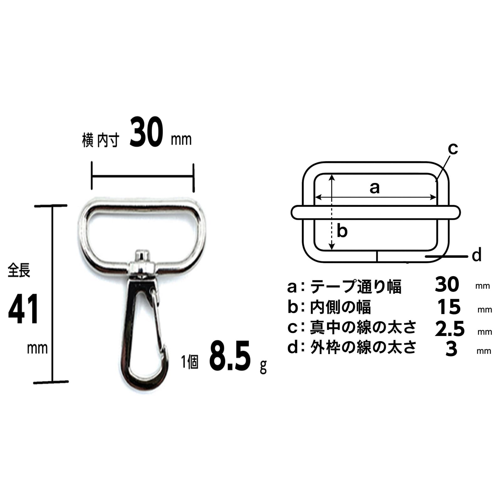 Amazon.co.jp: [クラフトパーツ屋] ナスカン 30mm 4個 リュックカン 2