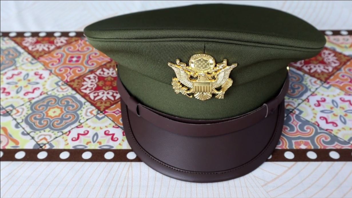 Amazon.com: US Officer Cap with Badge Replica World War II WW2 US