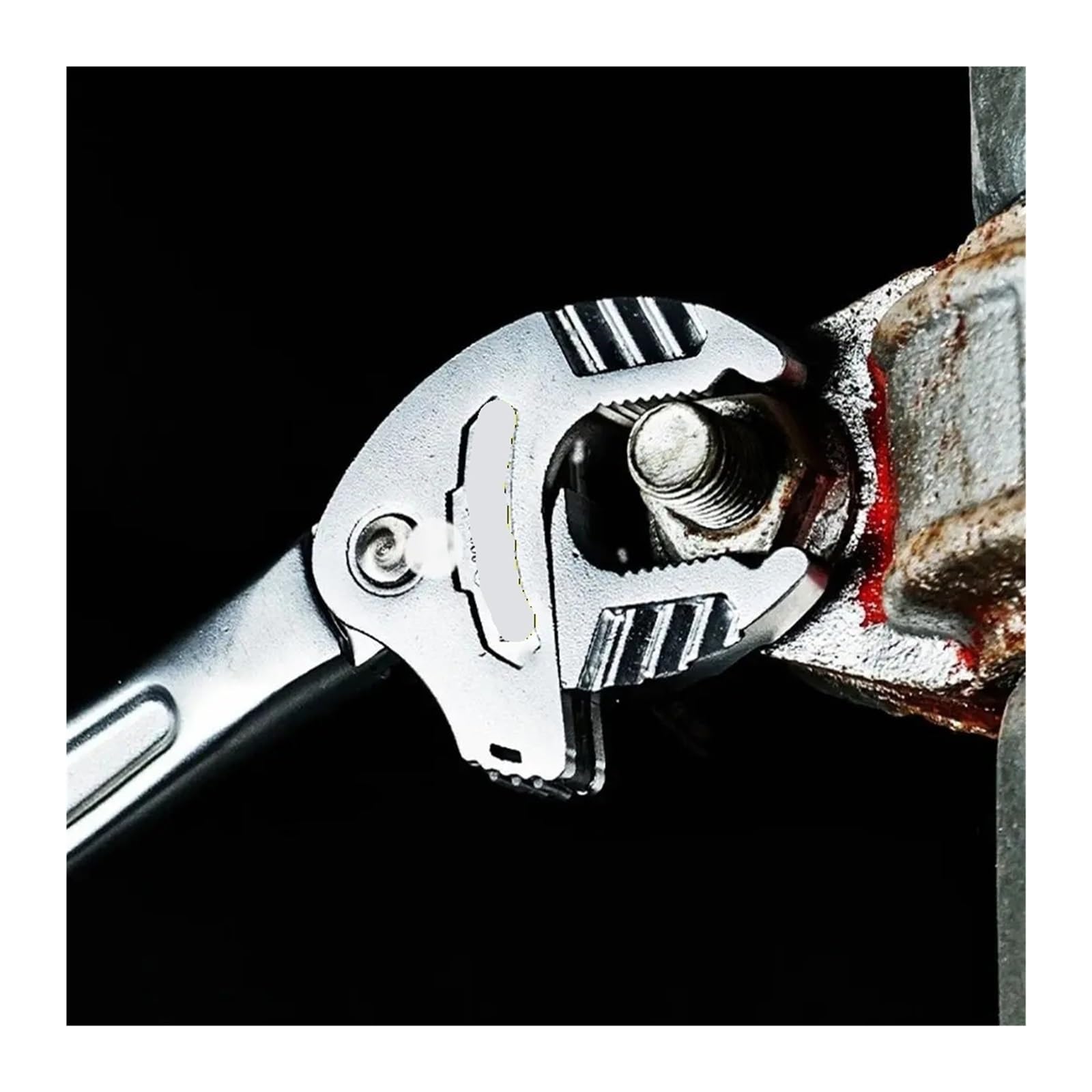 Pinza a Pappagallo Chiave a granchio in acciaio al cromo-molibdeno autobloccante for carichi pesanti a cricchetto regolabile(7-10mm)