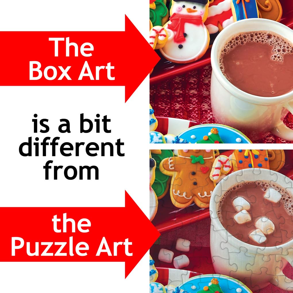 PuzzleTwist - Cookies at Christmas - 1000 Piece Jigsaw Puzzle, Something's Amiss! Series, Unique Challenging Fun for Adults Family Kids, Made in USA - Image 4