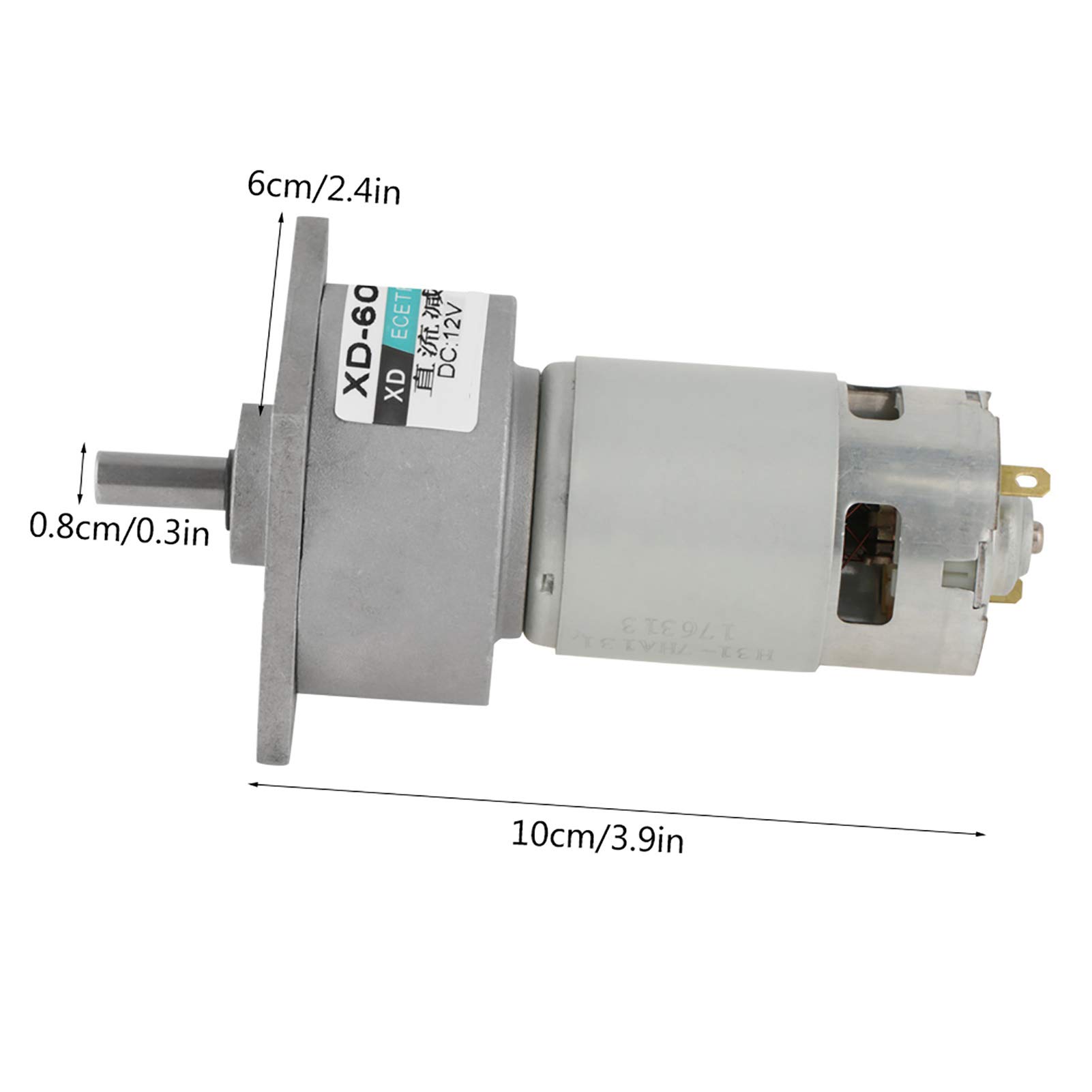 Outils électriques Moteur à grand couple, micro-moteur à engrenages métalliques résistant à l'usure et à faible perte de chaleur réglable for serrure électronique for l'électronique automobile