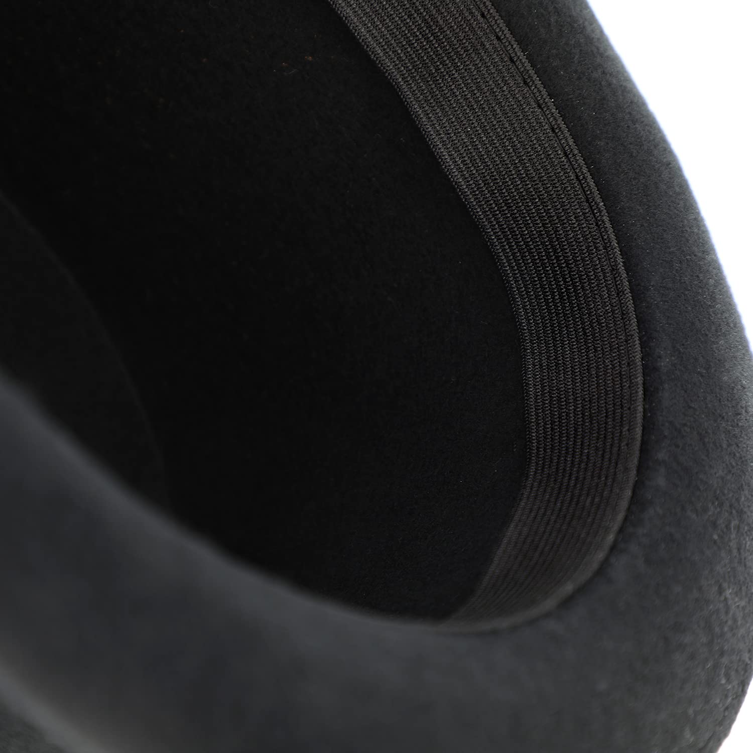 fiebig Bowler con Cinta | Sombrero de Fieltro en 100% Lana para Hombres y Mujeres | Sombrero clásico