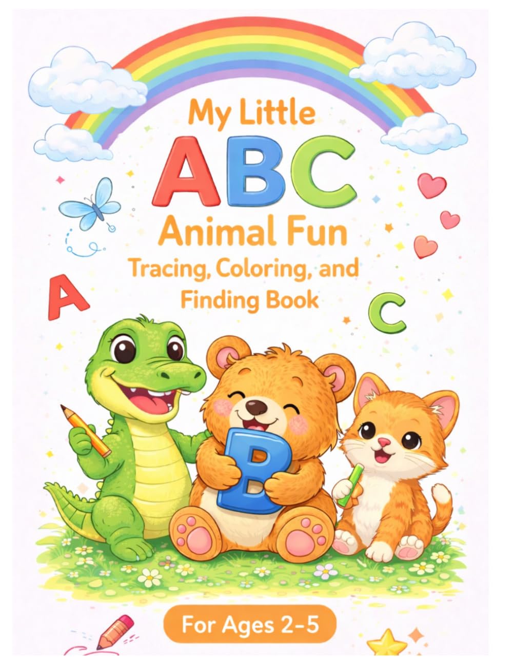 My Little ABC Animal fun Tracing, Coloring and Finding Book