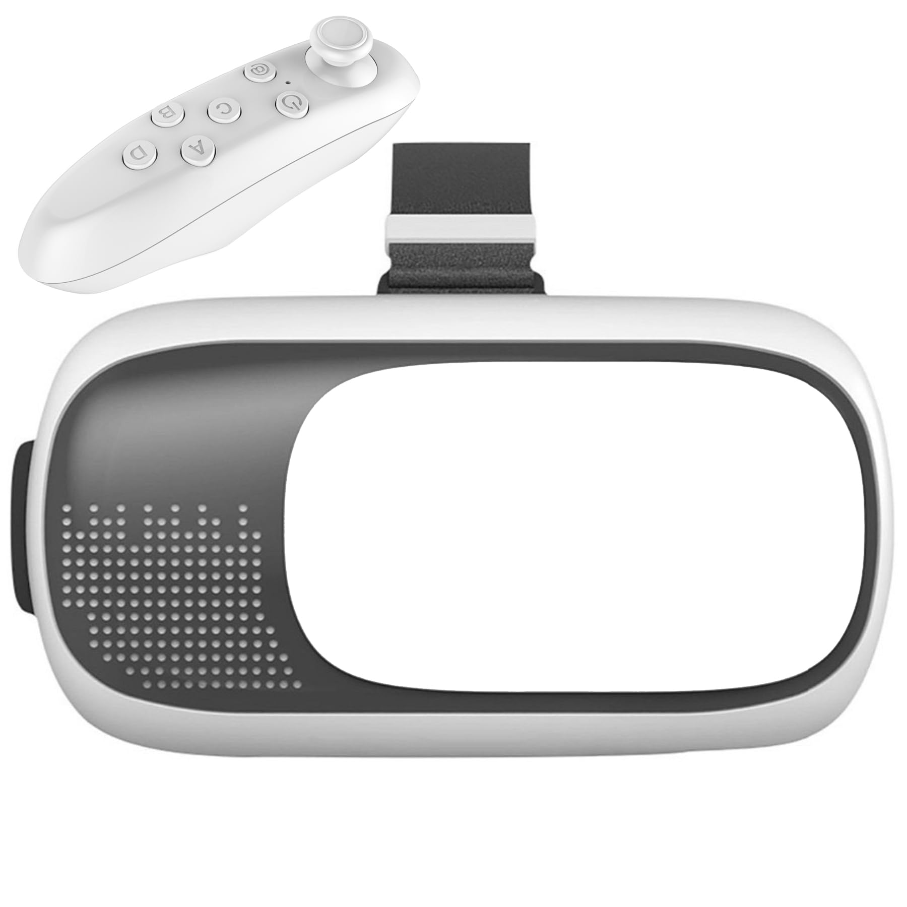 Gafas Realidad Virtual 3D con Mando Bluetooth para móviles Compatible Videos 360 y Juegos 3D - Experiencia Inmersiva Realidad Aumentada - Gafas VR Box con Mando
