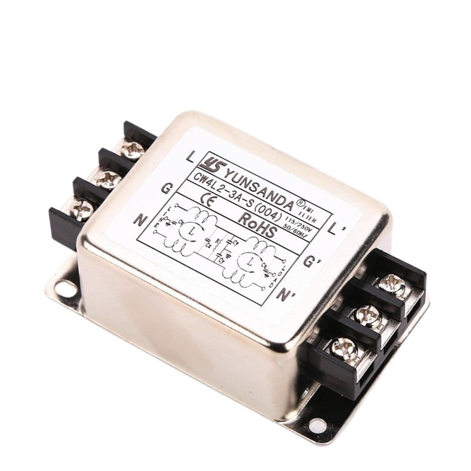 Power EMI Filter 10A CW4L2-S (004) Connector