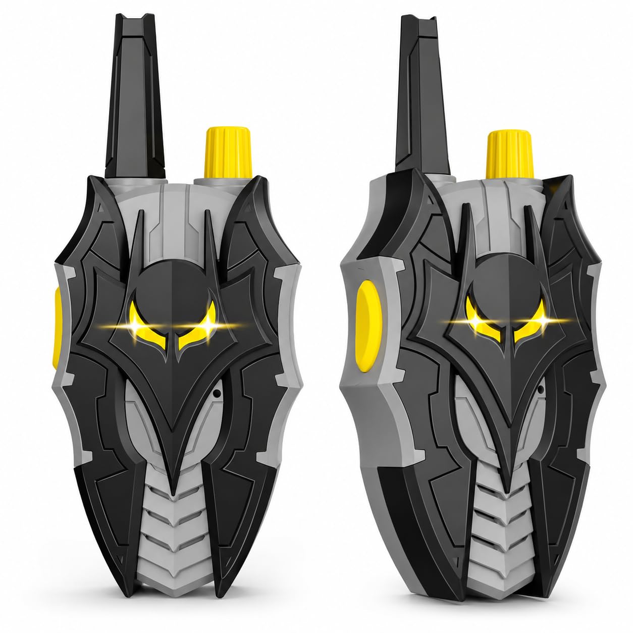 Walkie Talkies for Kids with Eyes Lights, Bat Stealth Spaceship & Winged Dart Design, Birthday Outdoor Camping Garden Toys Presents for 3 4 5 6 7 8 9 10 Year Old Boys Kids Toddler Toys Gifts Age 3-12