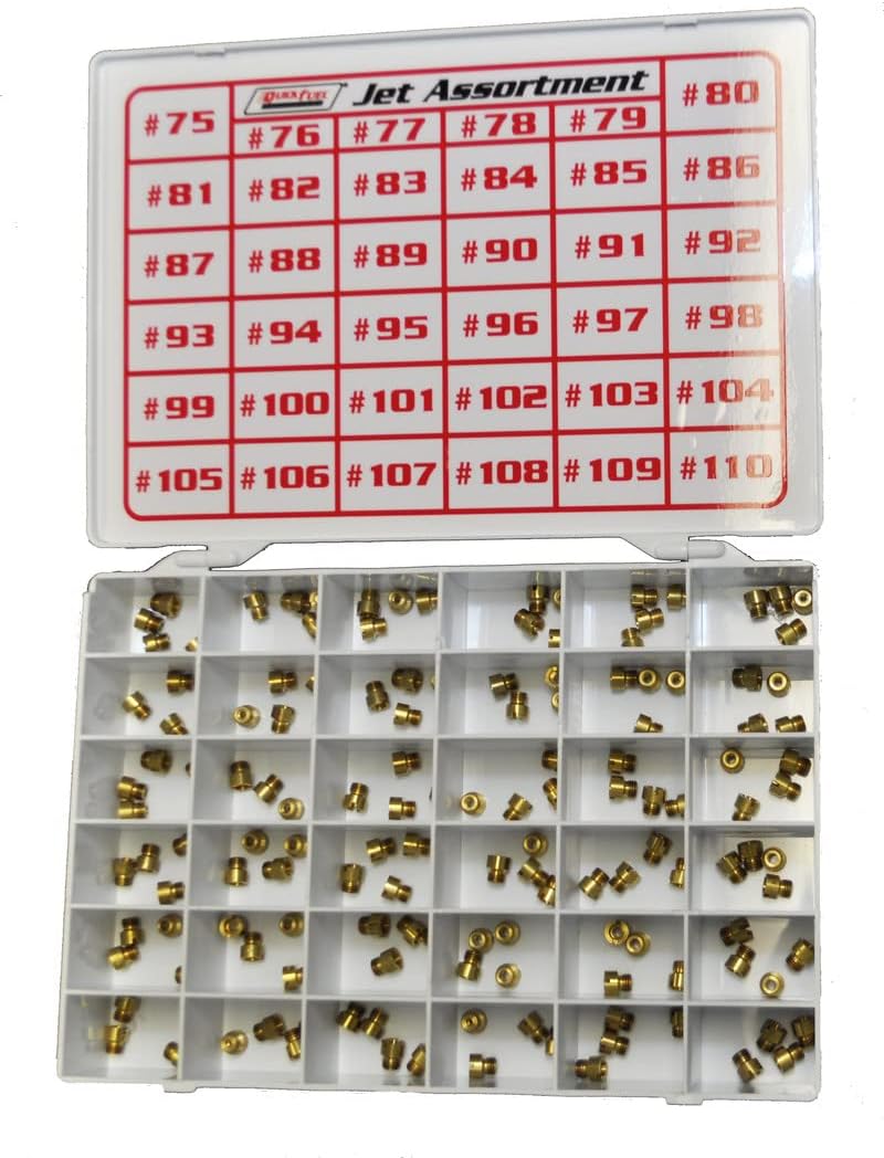 Quick Fuel 36-436QFT Gas Jet Assortment Kit #75 thru #110 (4 ea.)