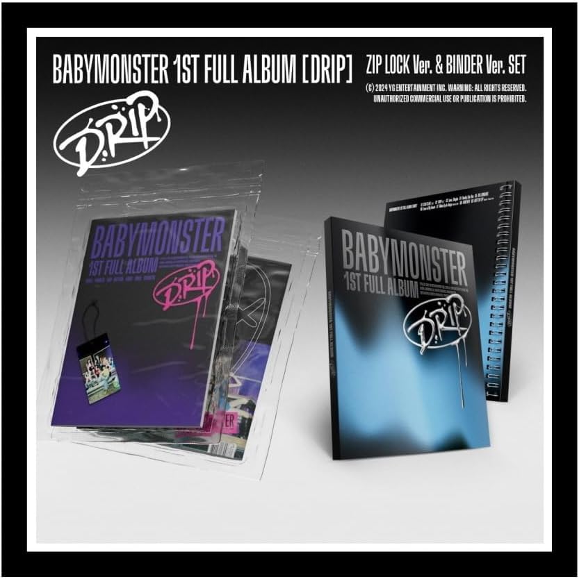 Amazon.com: BABYMONSTER - DRIP 1st Full Album (BINDER ver.) +