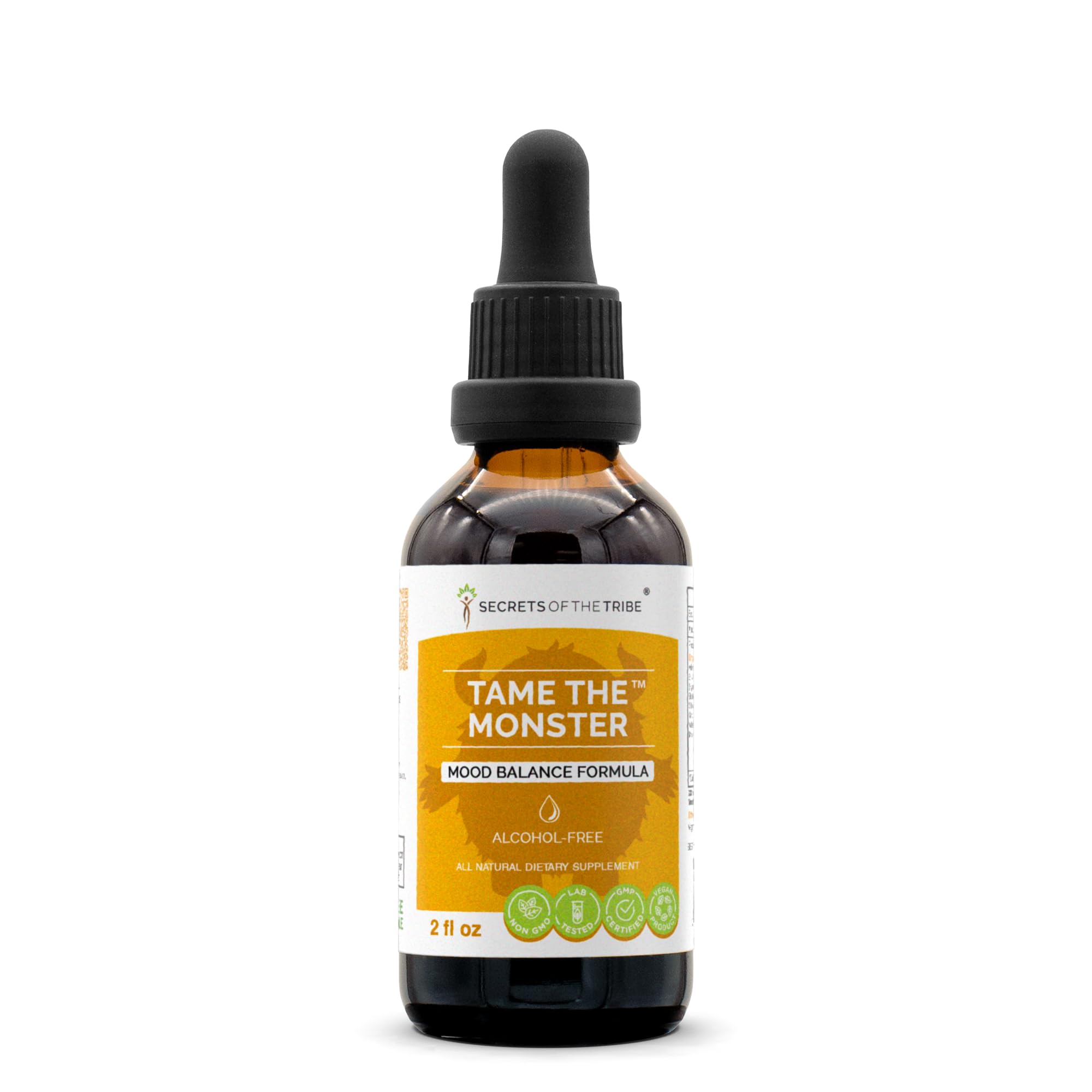 Secrets of the Tribe — Suplemento fitoterápico líquido de ashwagandha, erva-de-São-João, eleutero, ginkgo e valeriana — 60 mL