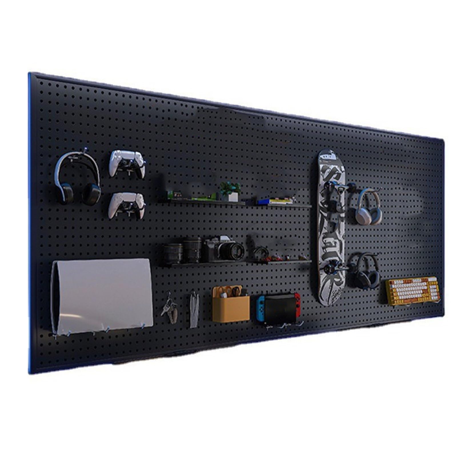 Pegboard Kit Combinazione - Gaming Station Wall Game Controller Holder e Headset Stand con Forte Capacità Portante, 100 x 100 cm