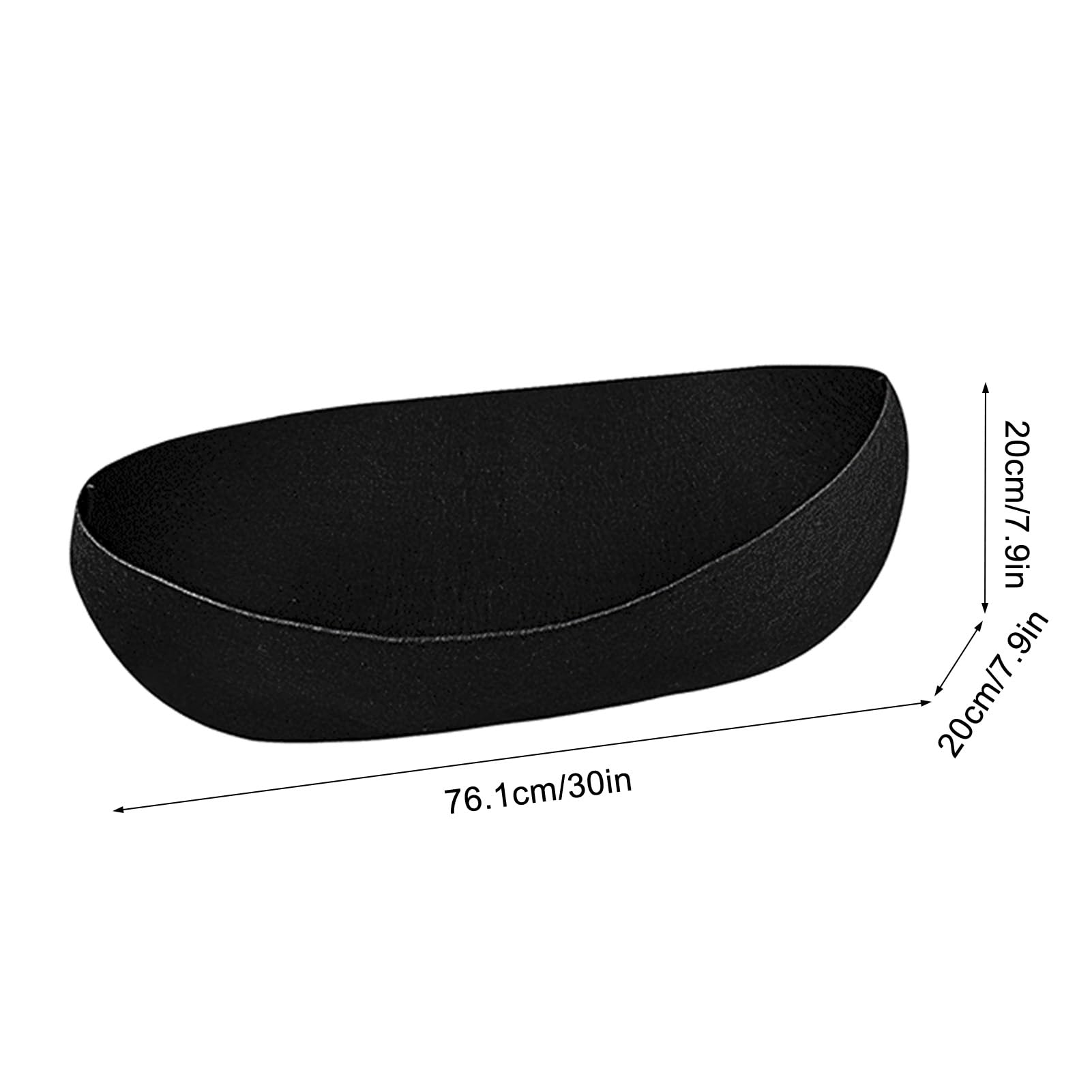 Tissting 3Pcs Planter Basket Liners, 20cm/7.9in Felt Hanging Planter Liners Black Flower Basket Liner Replacement for Hanging Plant Flower Vegetables Garden Fence (30in)