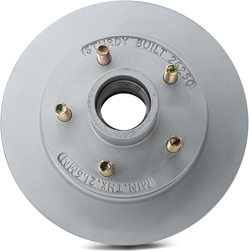 Rotor de freno de disco integral de repuesto para remolque de barco Kodiak y Deemaxx 5 pernos de 10 pulgadas