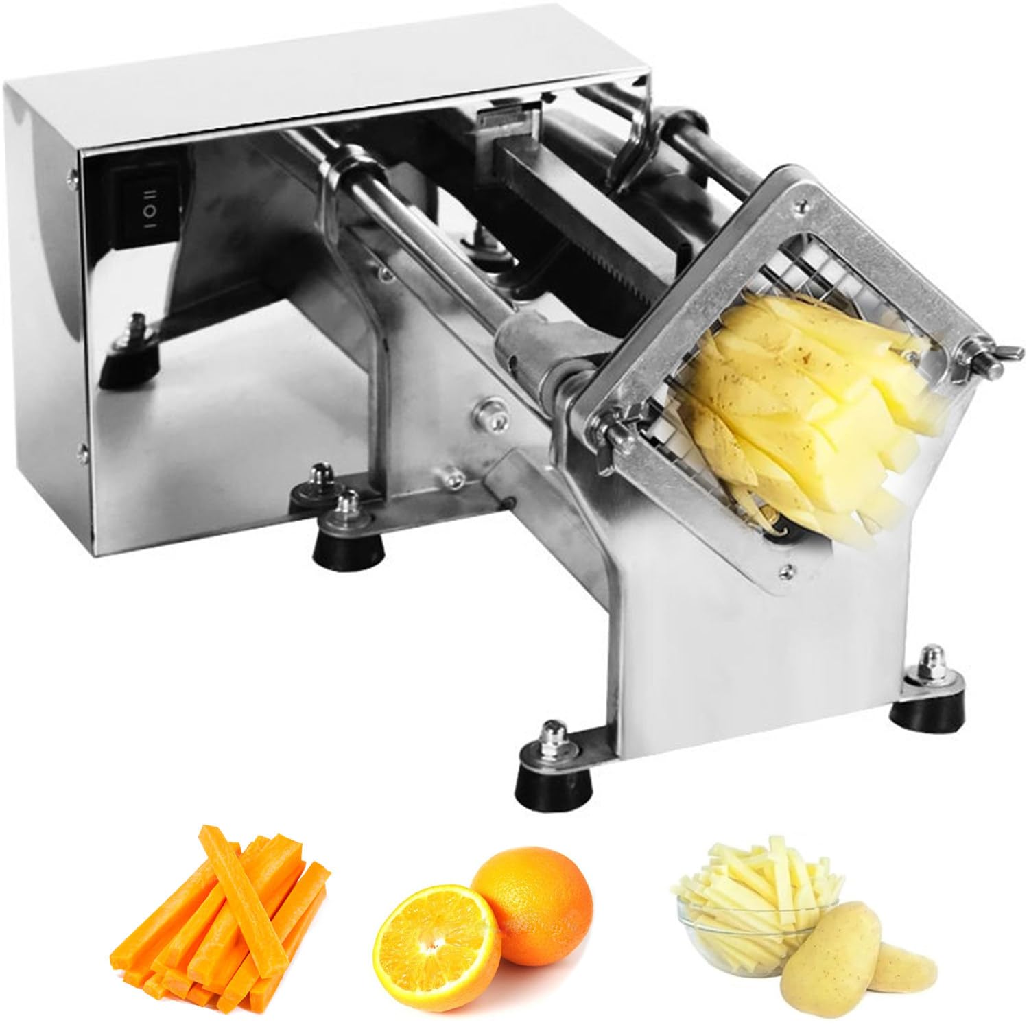 asdchZen Potato Cutter, French Fry Cutter,Professional Potato Cutter Slicer Stainless Steel,Home Made French Fry Cutter For Potatoes Carrots Cucumbers