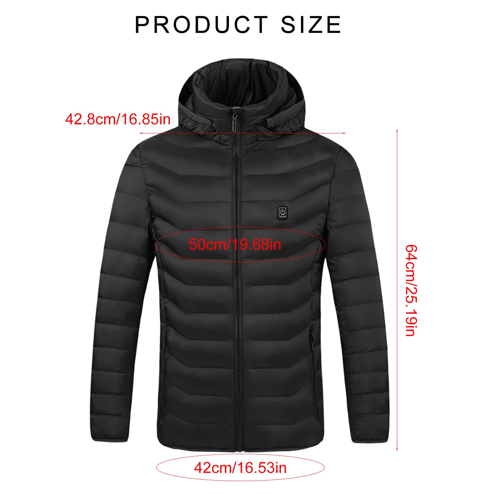 Cappotto Riscaldante Elettrico Impermeabile Inverno Outdoor Giacche 3 Livelli Uomo Riscaldato per Campeggio Inverno Riscaldato