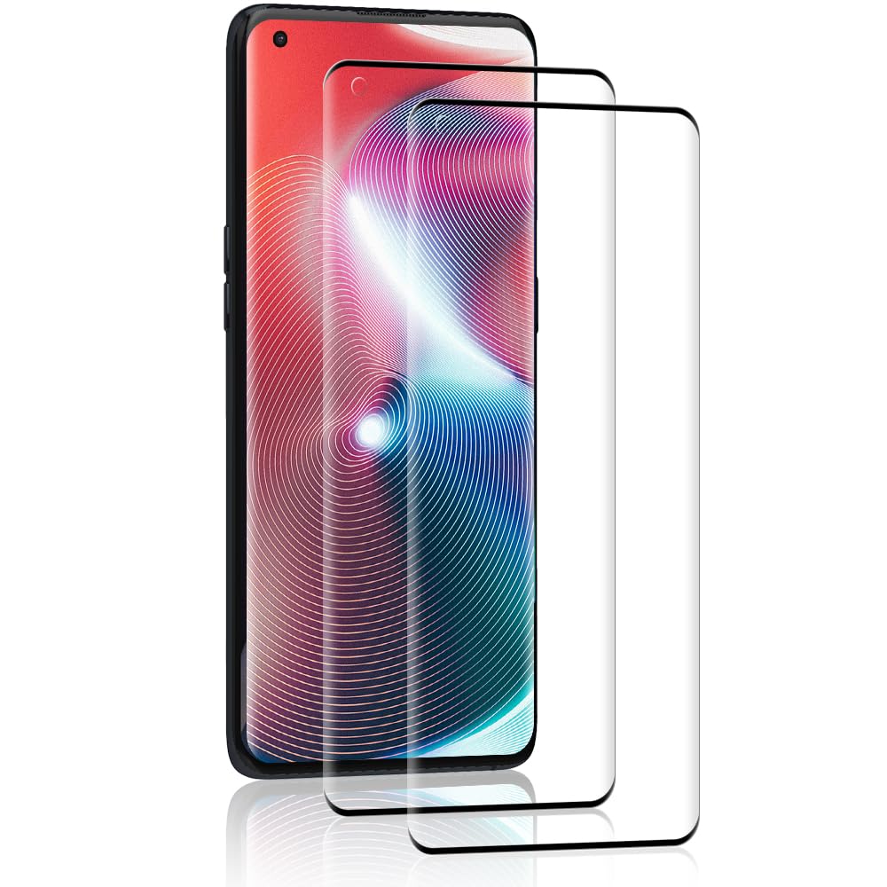 Screen Protector for OPPO Find X3 Pro, Tempered Glass Curved Full Coverage, Anti-Scratch, Touch Sensitive, Easy installation, Ultra HD Saver Shield Film -2 Pack