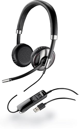 Plantronics Blackwire C720-M - Auriculares con cable, embalaje al por menor, color negro