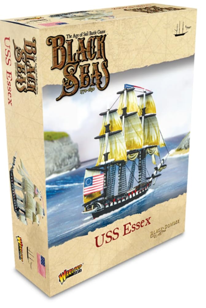 Warlord Black Seas The Age of Sail USS Essex for Black Seas Table Top Ship Combat Battle War Game 792414002