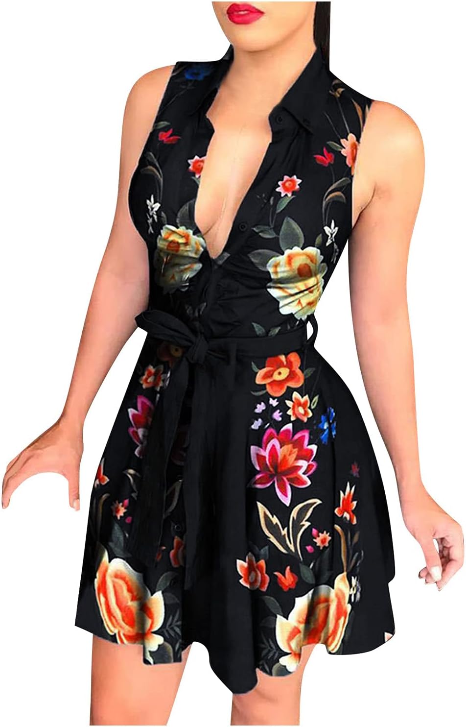 Robe Florale Longue Femme WWricotta - Dos Nu Bretelles - Style Bohème Plage/Soirée