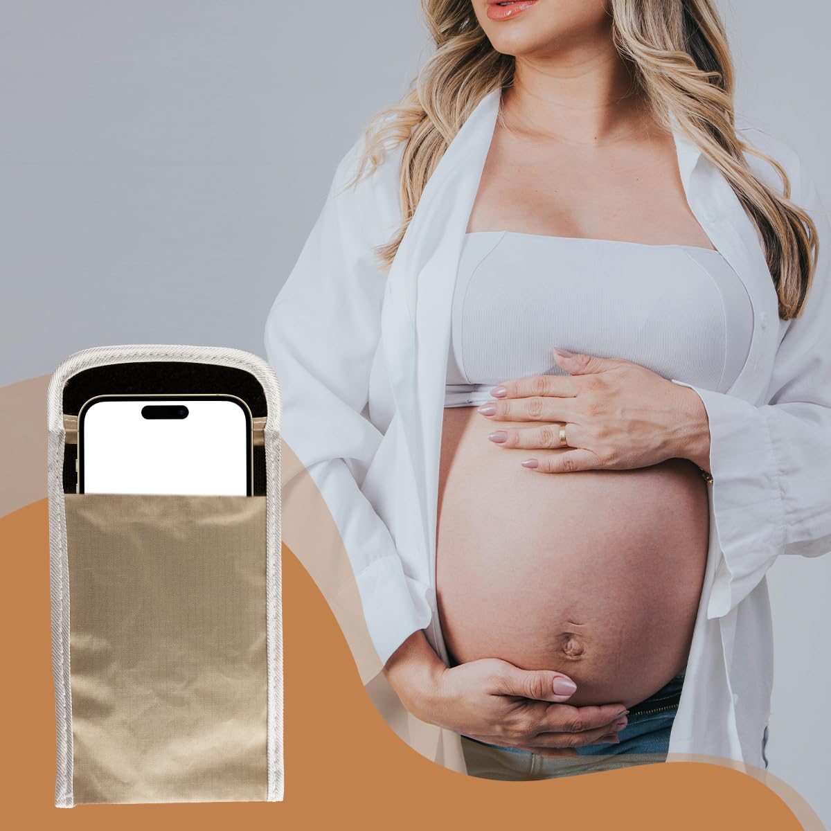 Faraday Lot de 2 pochettes compactes anti-électromagnétiques pour téléphone portable et bouclier de rayonnement, pochette de sécurité anti-EMP, protection de la vie privée pour un usage