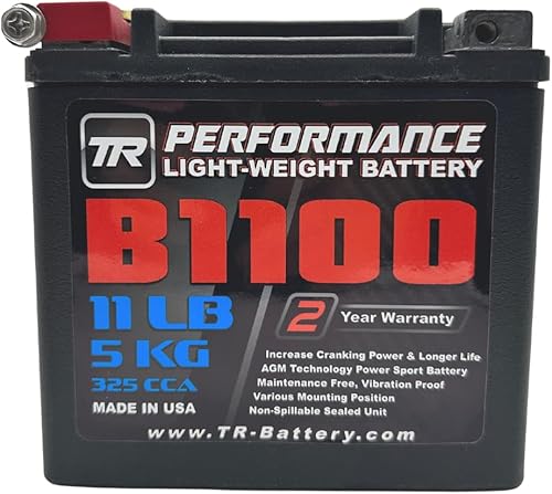 Tomioka Racing Batería de 11.5 libras / 12.0 lbs 5.9 pulgadas (5.906 in) x 3.5 pulgadas (3.898 in) x 5.8 pulgadas (5.827 in). 325 CCA. Reserva de 14