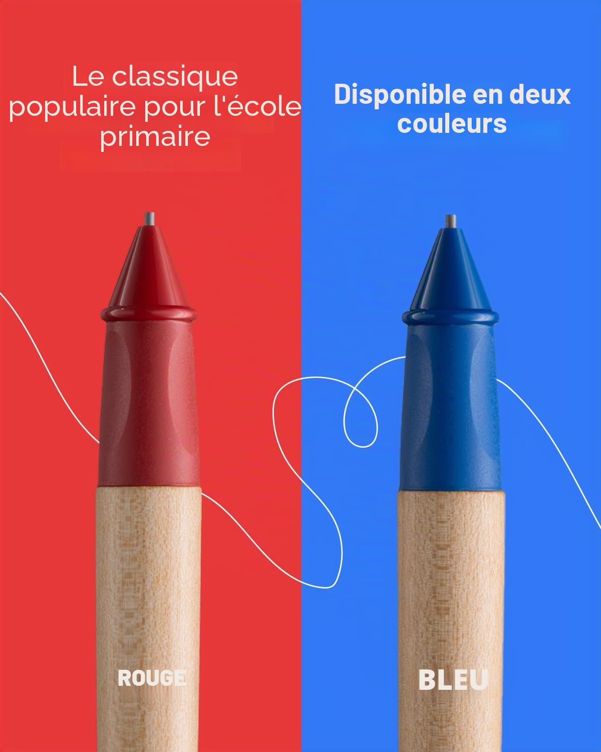 Lamy ABC Kit d'apprentissage d'écriture bleu avec emballage cadeau composé de 1 stylo d'apprentissage adapté aux enfants avec plume pour gaucher et 1 crayon, poignée antidérapante, capuchon et cube en