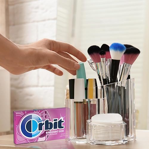 Vista 26 de ORBIT Goma de mascar sin azúcar de menta dulce, 3 paquetes de 14 piezas (42 piezas en total)