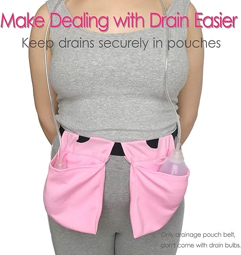 Miniatura 2 de Soporte de drenaje ajustable para después de la abdominoplastia para mastectomía, bolsas de soporte de drenaje JP, cinturón de soporte de drenaje