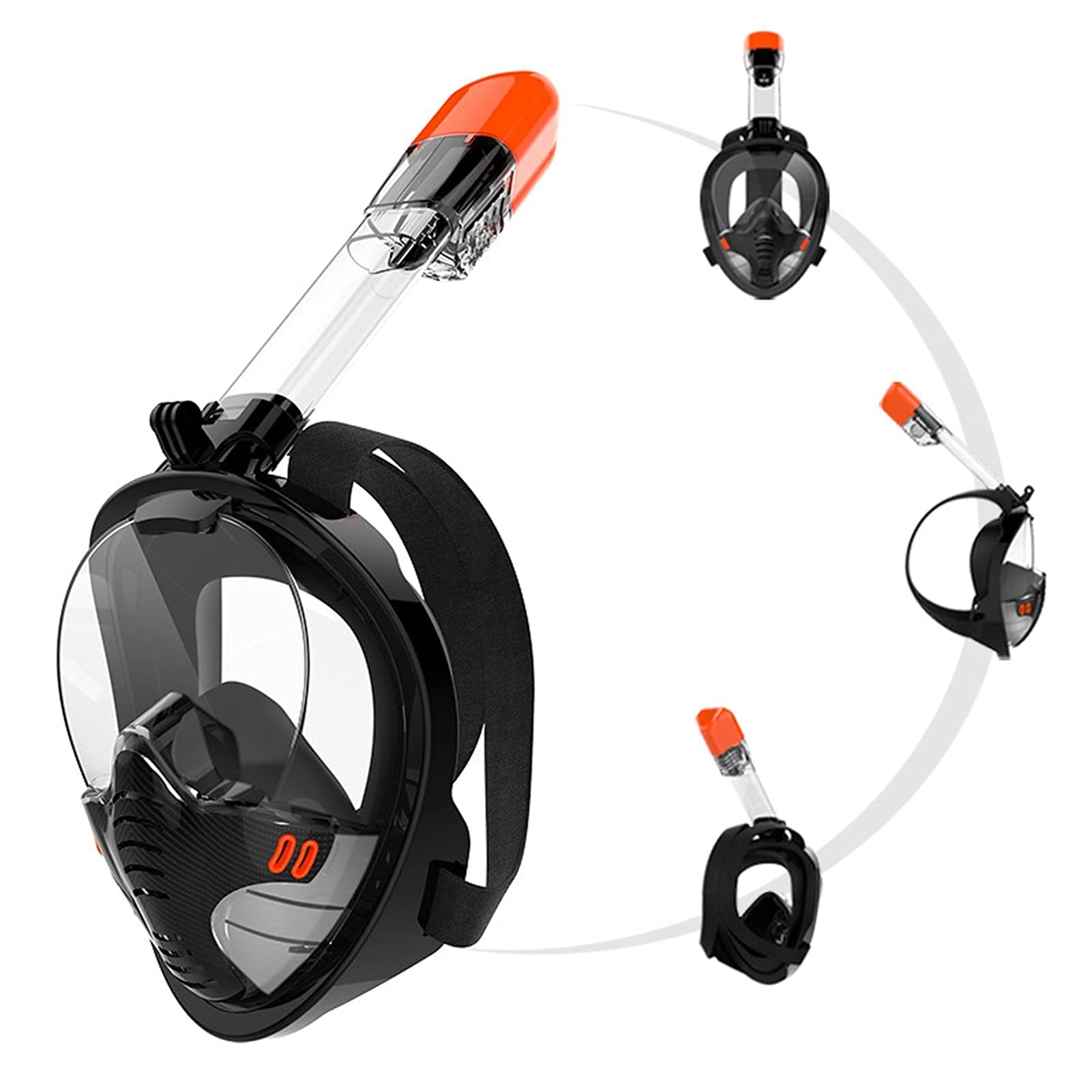 Maschera da snorkeling, maschera subacquea antiappannamento e anti-perdita, occhialini da immersione panoramici ampi, adatti a principianti o professionisti, immersioni in apnea, nuoto e altre a