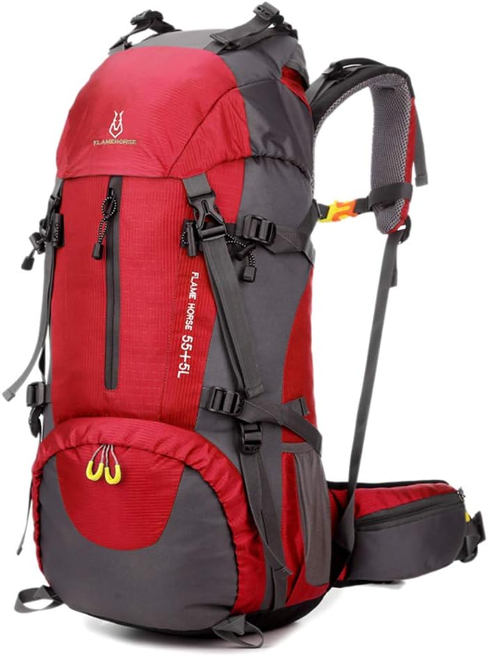 60L Hiking Backpack Water-resistant Outdoor Sport Trekking Mountaineering Travel Backpack with Shoe Compartment for Men and Women