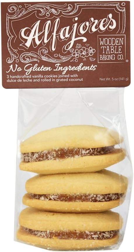 Wooden Table Gluten Free Traditional Alfajores, 3 Ct