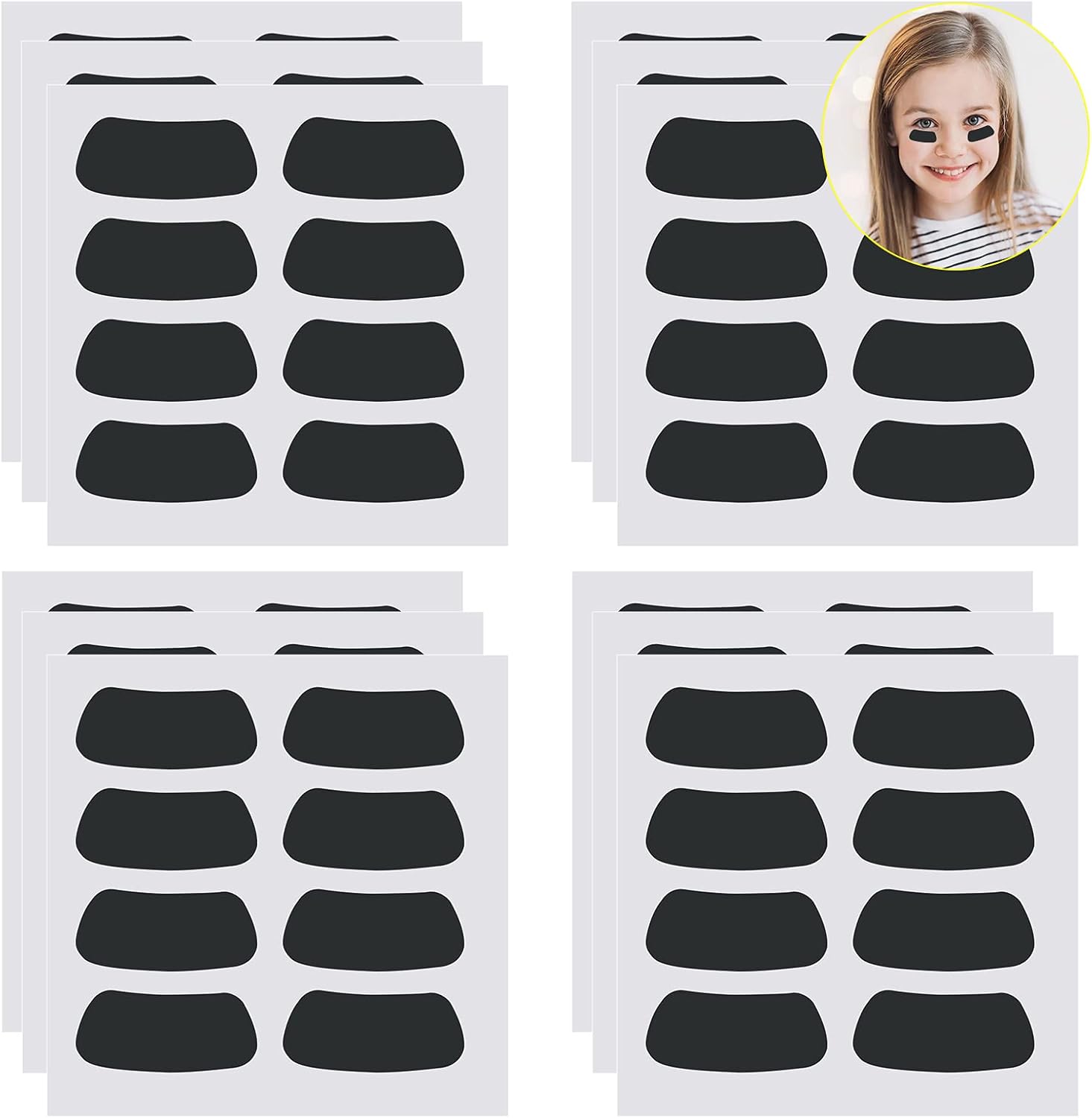 KOTONAMI 60 Pairs Sports Eye Strips, Eye Black Stickers