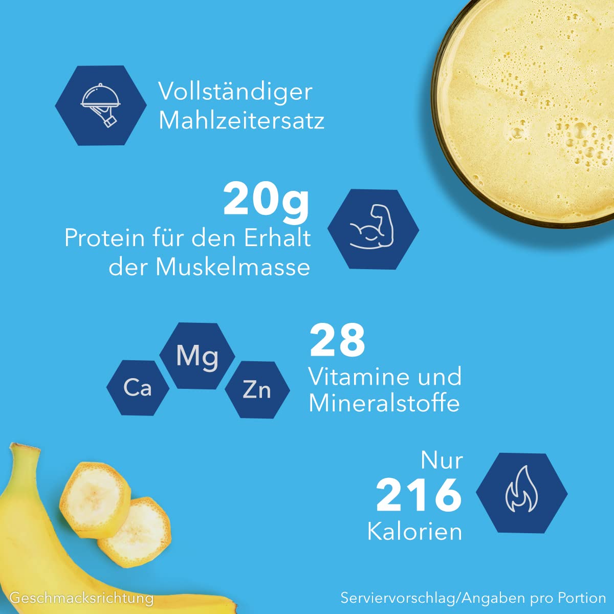 OPTIFAST Drink Banane Geschmack Mahlzeitersatz für eine gewichtskontrollierende Ernährung, 8 St. Beutel