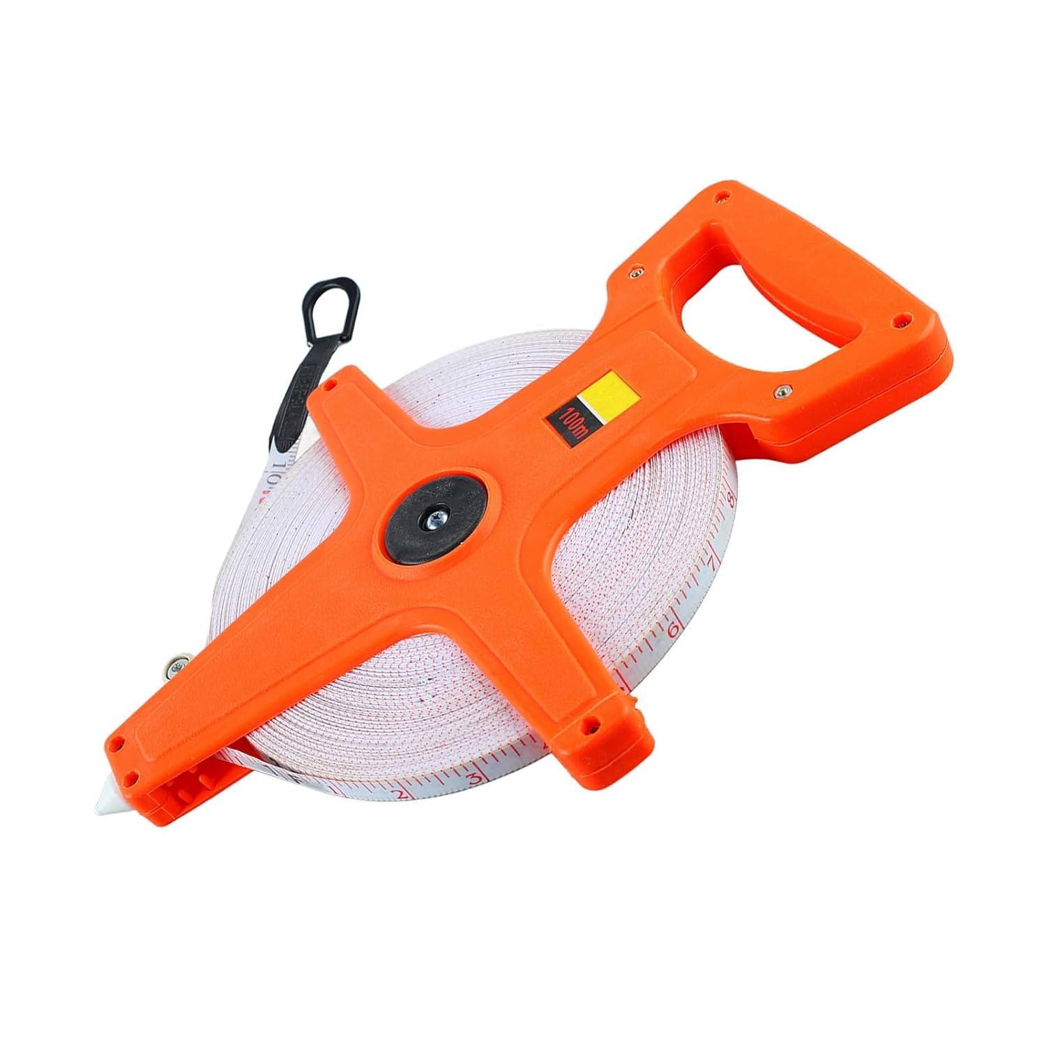 Cinta métrica de fibra de vidrio, retráctil, resistente a la erosión, plegable, medición larga, 100 metros