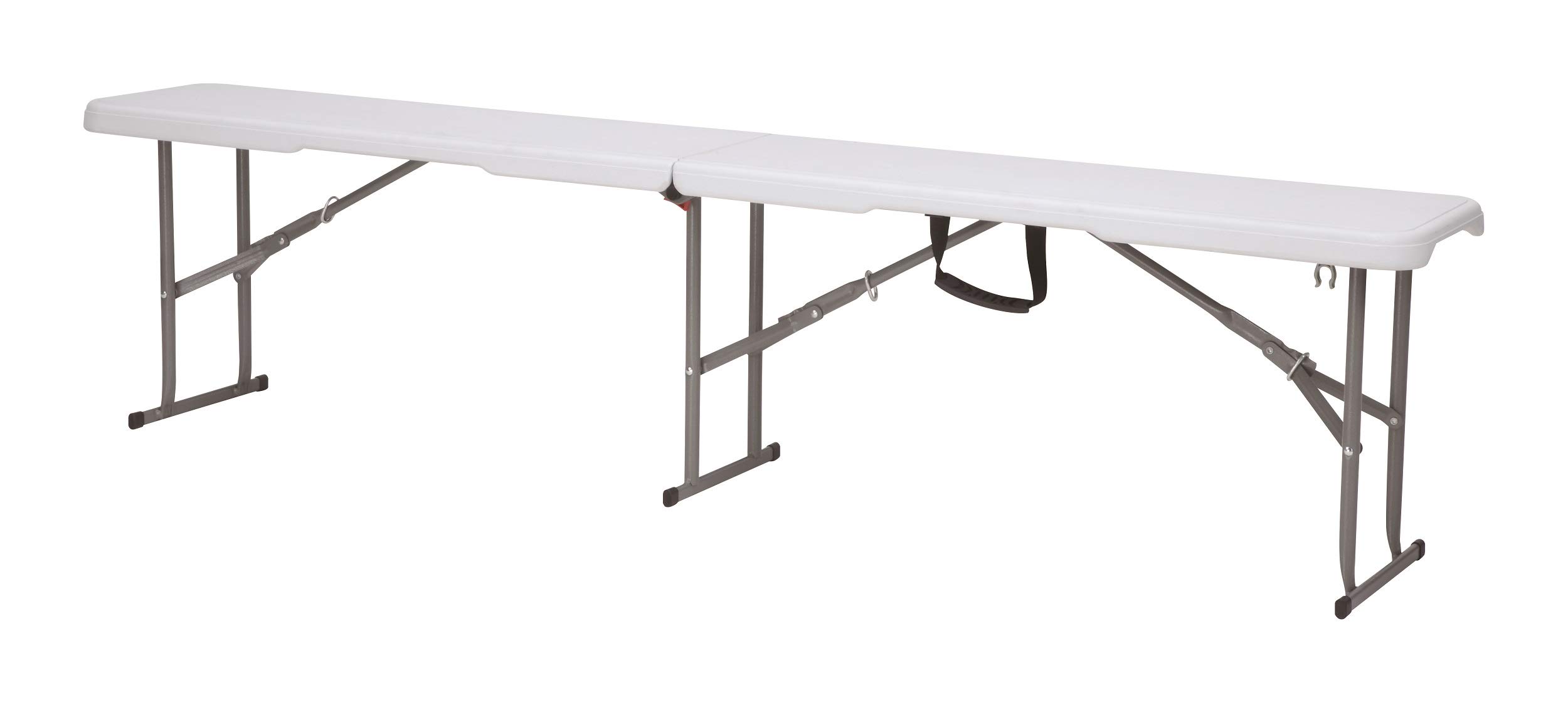chiner Banco Plegable Multiuso 183 cm, Polipropileno de Alta Densidad y Acero, Patas Plegables, asa integrada, Interior y Exterior