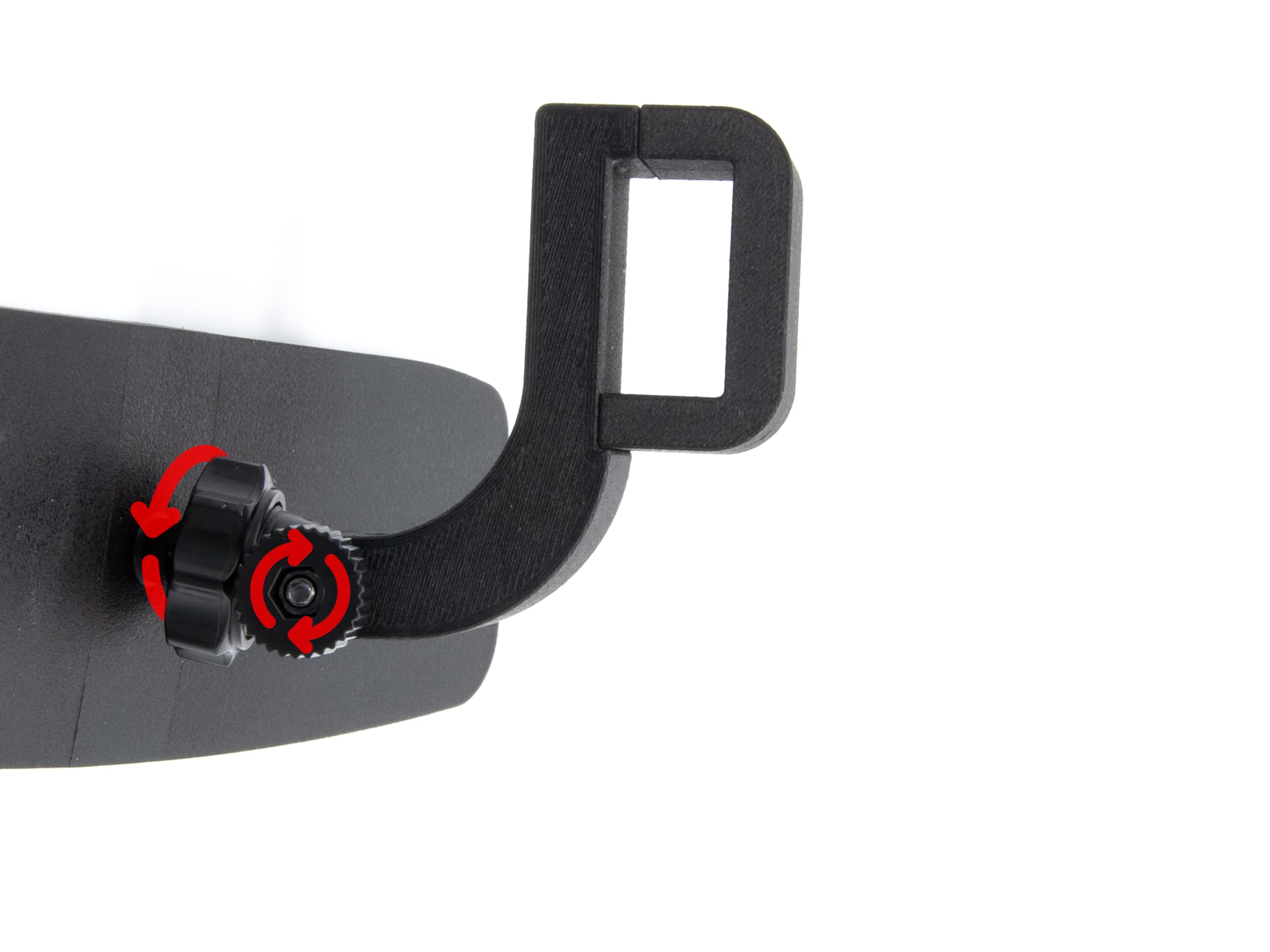 Rétroviseur intérieur pour Citroën Ami, Fiat Topolino et Opel Rocks-e – Kit complet avec support 3D et vis de fixation – Stabilité maximale antivibration – Large visibilité