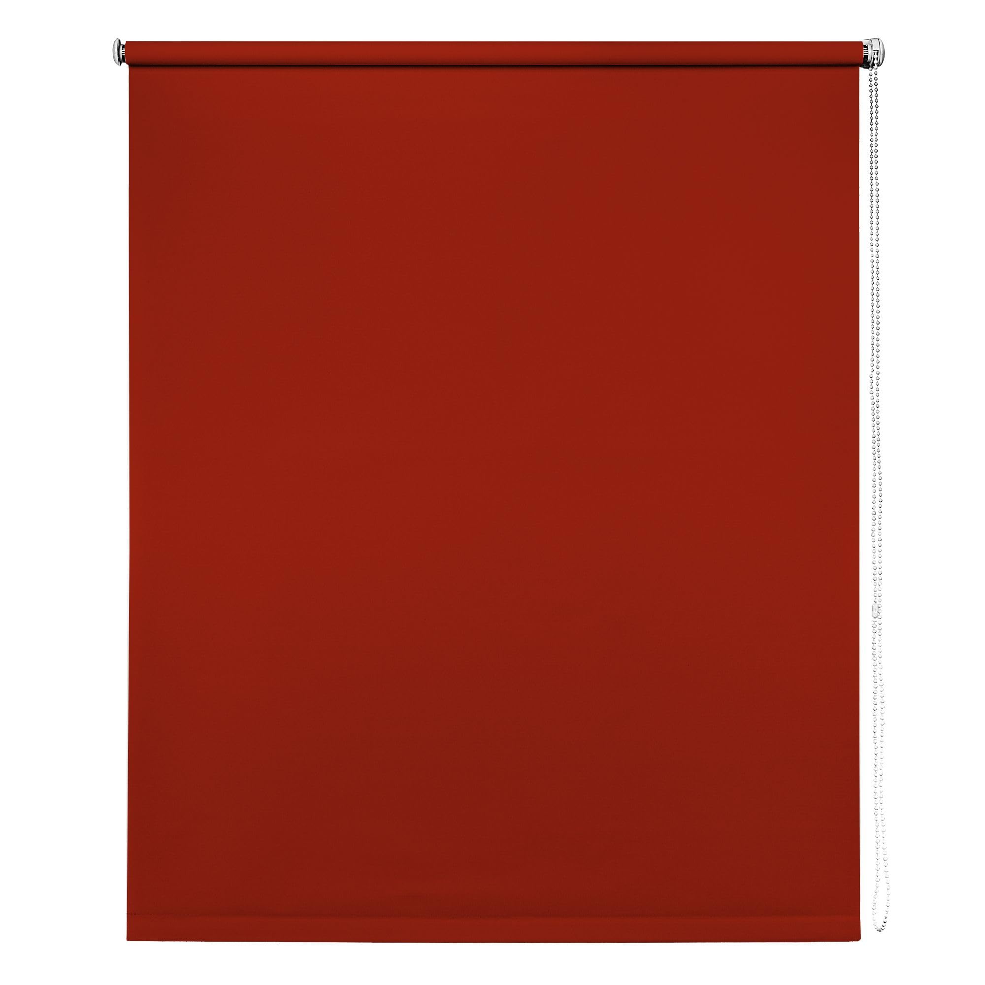 New Edge Blinds Red Thermal Blackout Blinds, 115Cm (45.27"), 165Cm Drop - Blackout Roller Blinds For Inside And Outside Recess Fitting - Window Blinds Of Multiple Colours And Sizes By