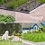 Garden Fencing Animal Barrier 12Pcs, 10 Panels + 2 Gate, 30in (H) x 23.6ft (L), No Dig Fence, Rustproof Metal, Flower Edging for Yard & Patio Outdoor Landscape, Arched