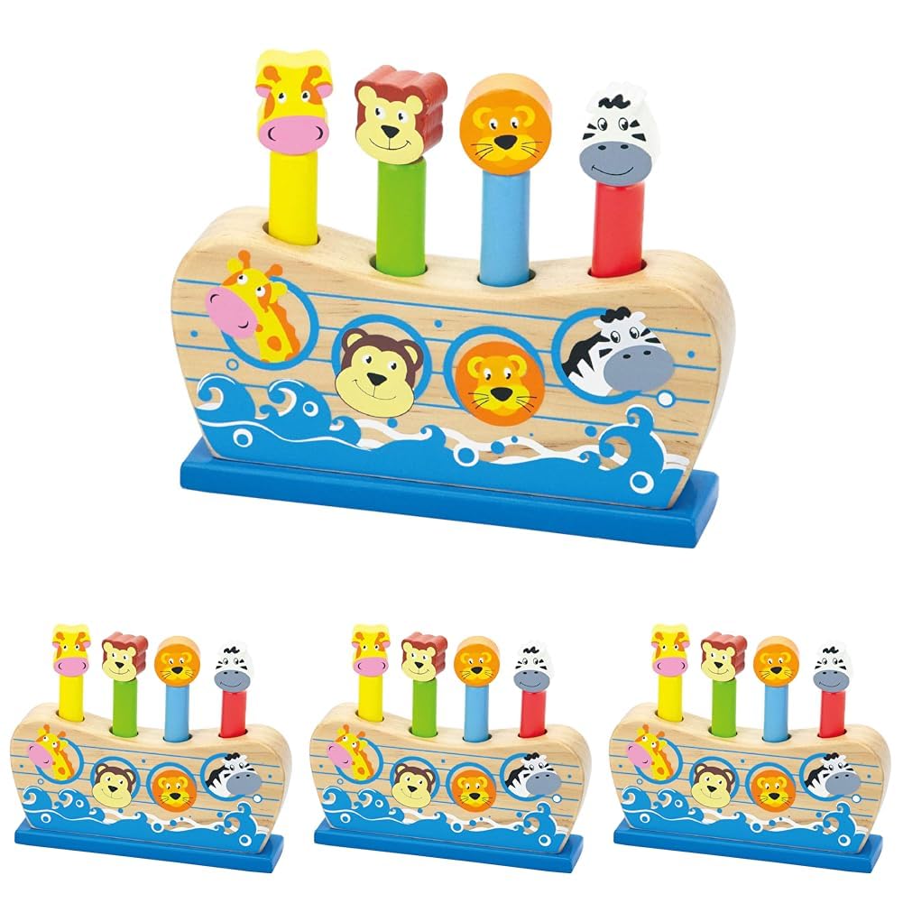 Eitech Viga Toys - 50041 - Pop Up - Noah's Ark (Pack of 4)