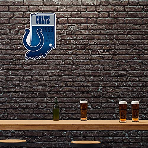 Image of Rico Industries NFL Football State Shape Shape Cut Pennant - Home and Living Room Decor - Soft Felt EZ to Hang