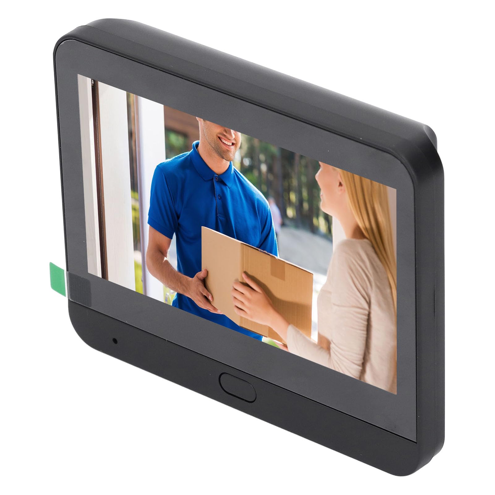 Srliya Timbre Visual Inteligente 1080P, 120 Grados, Pantalla a Color de 4,3 Pulgadas, Cámara de Vídeo Digital, Visor de Puerta Inalámbrico, Detección PIR