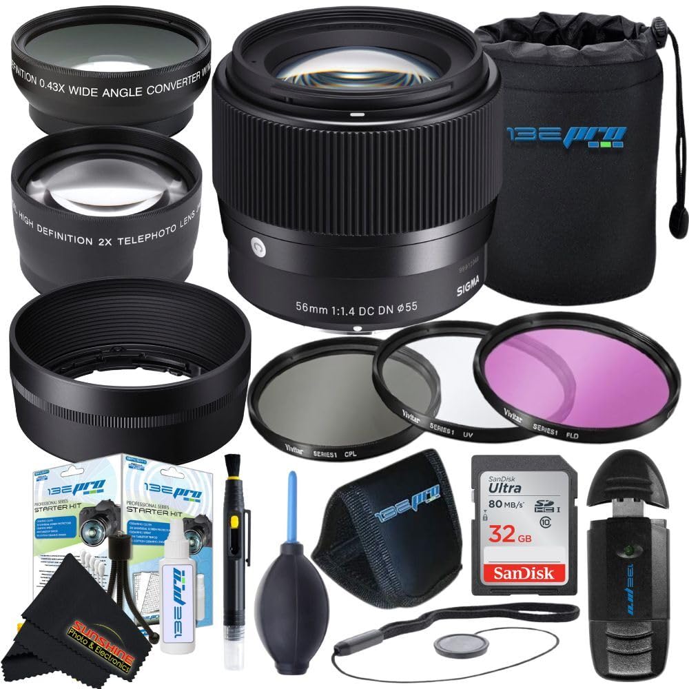 Amazon.com : Sigma 56mm f1.4 DC DN Contemporary Lens for Sony E